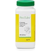 Pet-Tabs Multivitamin Supplement for Adult Dogs &amp; Puppies, 60 Chewables | 17 Essential Minerals &amp; Vitamins for Everyday Wellness &amp; Growth, Promotes Healthy Skin &amp; Coat, Supports Nutritional Gaps