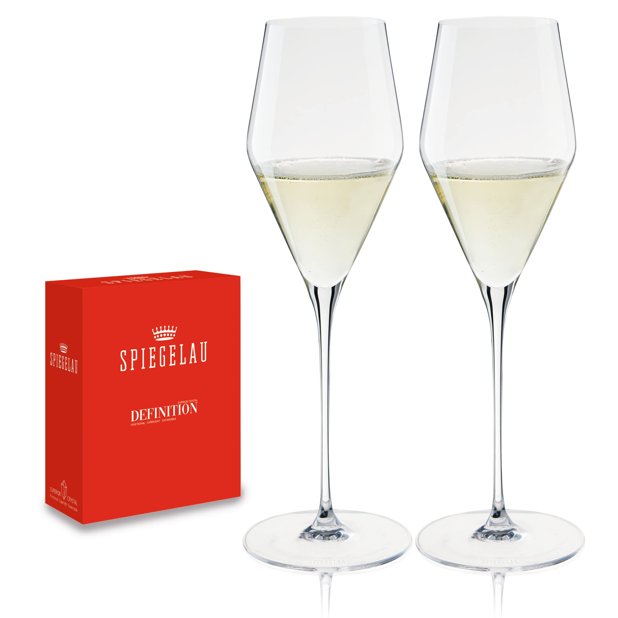 Spiegelau Definition Chalice Champagne 25 cl Set of 2 in Cristallo