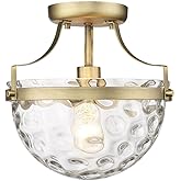 Acclaim Lighting IN60099ATB Quinn - 1 Light Semi-Flush Mount in Traditional Style-11 Inches Tall and 10.5 Inches Wide, Finish