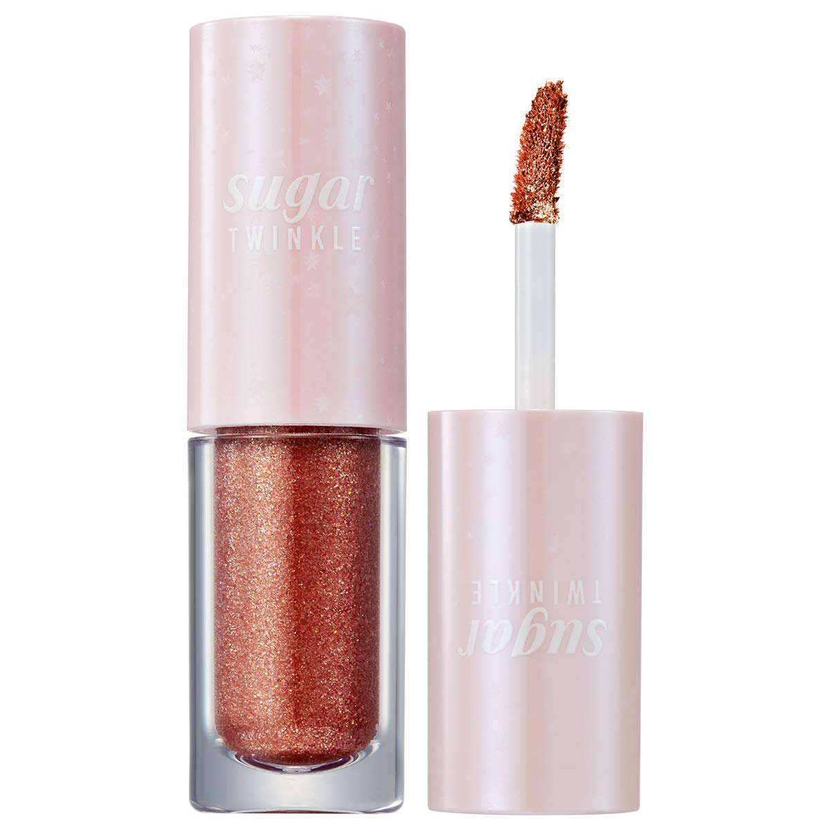 Peripera Sugar Twinkle Liquid Eye Shadow | Glitter, Sparkling, Intense Pigments, Long-Wearing, Not Animal Tested | French Flower (#06), 0.12 fl oz