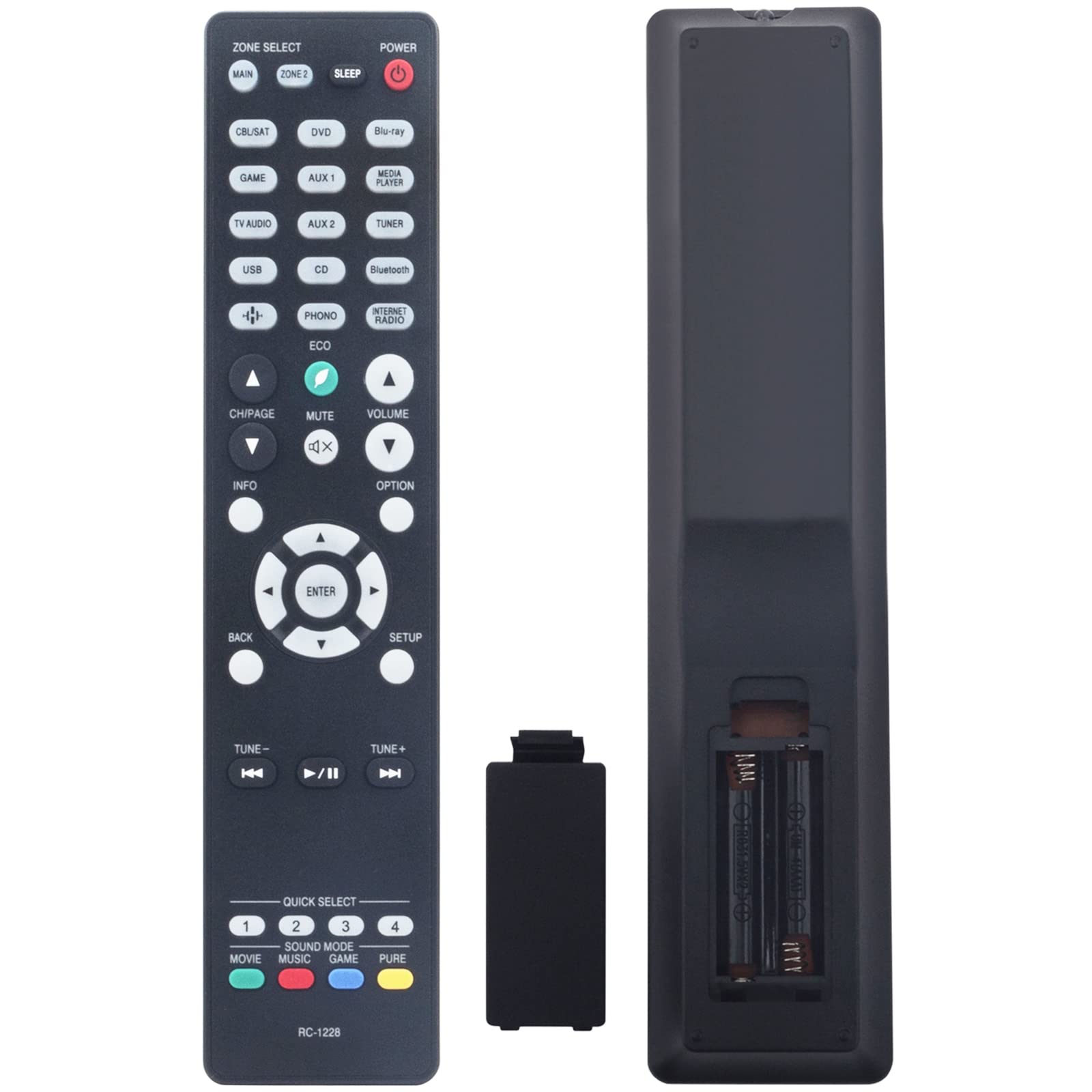 Photo 1 of RC-1228 Remote Control fit for Denon Network AV Receiver Sub RC-1227 RC-1217 RC-1218 RC-1192 AVR-X3600H AVR-X2600H AVR-S950H AVR-X3500H AVR-S940H AVR-X2500H