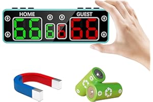 GAN XIN Digital Scoreboard, Mini Electronic Scoreboard LED Portable Scoreboard with Touchscreen Button&Top Button, Cornhole Score Keeper for Indoor Outdoor Ping Pong