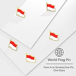 Indonesia Flag Lapel Pin - Enamel Metal National