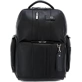 Piquadro - Urban Leather Backpack Laptop 15.6" - Men | Padded straps, Organised compartments, Elegant and Professional, Office, Everyday use