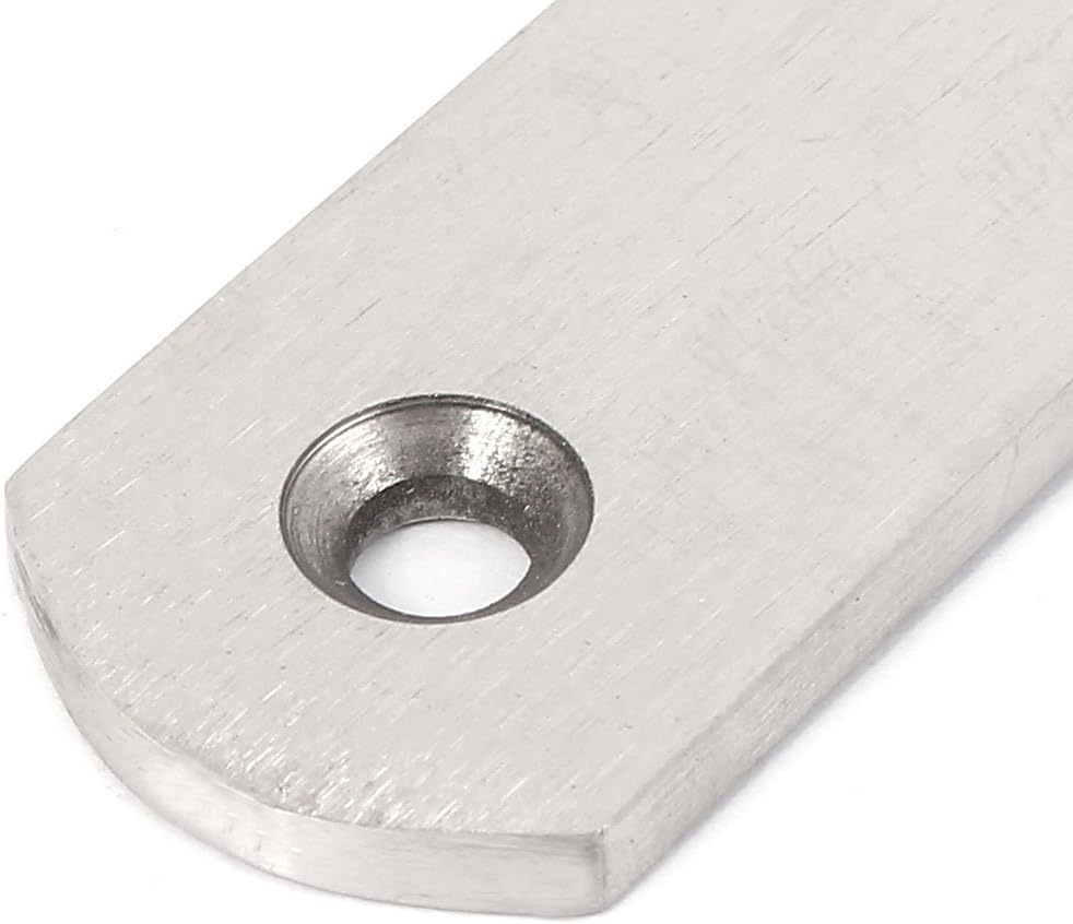 Sourcingmap 8pcs Flat Repair Plate Metal Straight Corner 300 X 25 X 4mm Brackets Flat Fixing Mending Brace Plates - Image 4