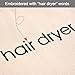 Hair Dryer Bags Drawstring Bag Container Hairdryer Bag, 11.8 by 13.8 Inch (Cotton, Beige)