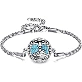 ONEFINITY Lighthouse/Compass Bracelet S925 Sterling Silver Lighthouse/Compass Bracelet for Women Travel Jewelry Gift Women Men