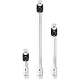 NEIKO 00295A 3/8" Drive Locking Extension Bar Set, 3 Piece, 3", 6", 10", Remove Sockets and Sparkplugs, Cr-V, Silver