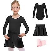Stelle Girls Ballet Leotards Toddler Dance Outfit Combo with Pull on Skirt and Tights (Toddler/Little Kid/Big Kid)