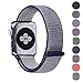 Woven Nylon Replacement Apple Watch Band by Pantheon, Sport Loop Edition, For Men or Women, Strap fits the 38mm or 42mm Apple iWatch, Compatible Series 1, 2, 3, Nike