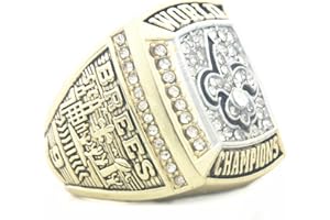 XIAKOMAN New Orleans Football 2009 champions ring with wooden box size 11