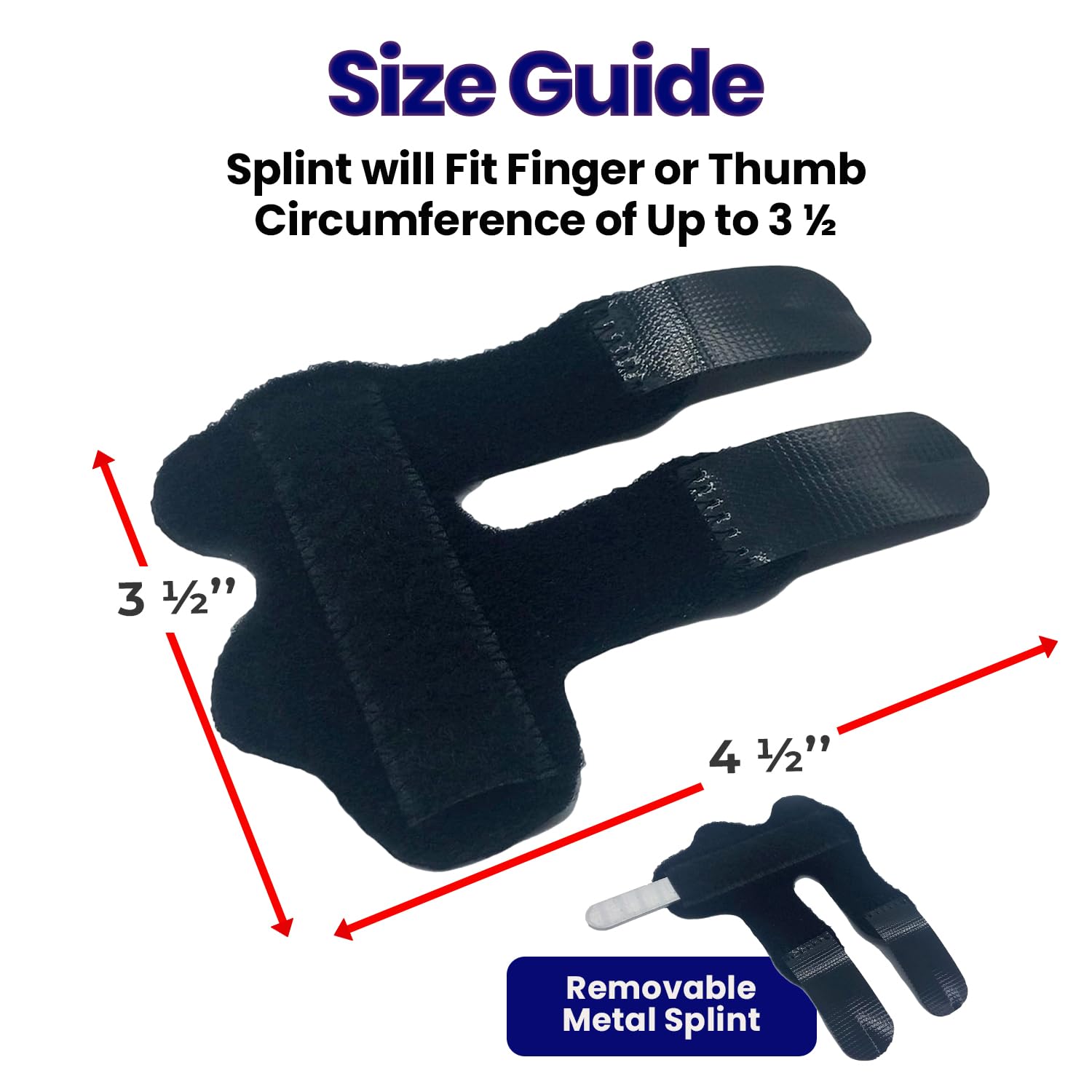 Trigger Finger Splint Finger Brace | Index Middle Ring Broken Pinky Fingers Splints | Arthritis & Tenosynovitis Pain Relief | Mallet Brace Straightener Immobilizer l Thumb Guard Protector | 2 PACK