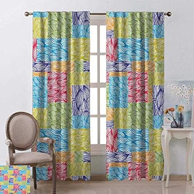 Amazon Com Youpinnong Colorful Curtains Panels Hand Drawn