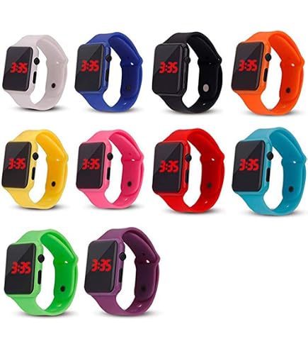 Amazon.com: CdyBox 5 Pack Student Sports Watch with Silicone  display picture 2