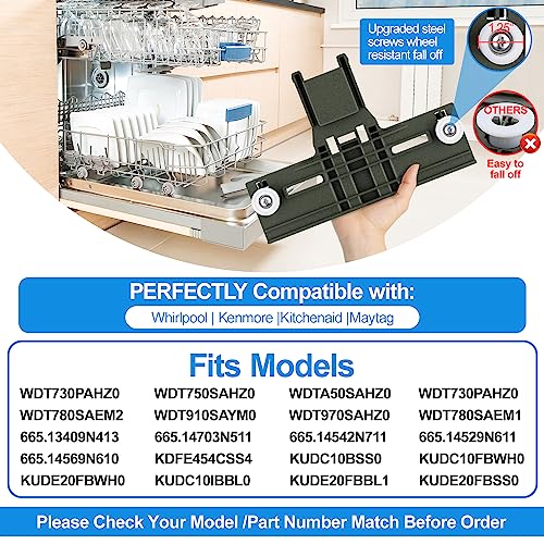 Upgraded W10350375 W10712395 Dishwasher Top Rack Adjuster Parts for