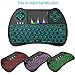 Globtronic KP-810-21Q-GEN-1 Wireless Mini Keyboard 2.4GHz Backlit H9 with Touchpad Mouse, Multi-Media Remote Control for PC/Android TV Box/Smart TV/HTPC