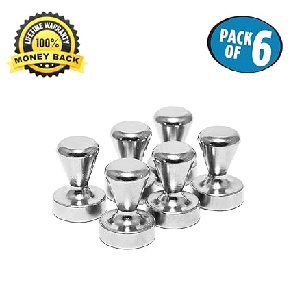 12 lb níquel cepillado magnético - Chinchetas, acero niquelado ...