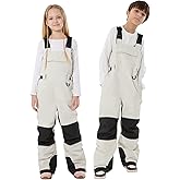 GSOU SNOW Kids Snow Bibs Boys Girls Ski Bib Snowboard Pants Insulated Waterproof Winter Overalls(3-16Years)