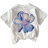 SOLY HUX Women's Floral Graphic Tees Short Sleeve Crewneck Cute T Shirt Summer Tops