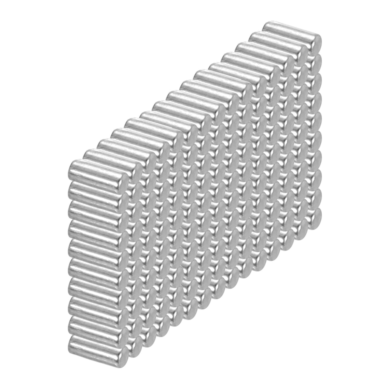PATIKIL 100 Pcs 304 Stainless Steel Dowel Pins 3x6 mm (1/8" Dia) Metal Shelf Pegs