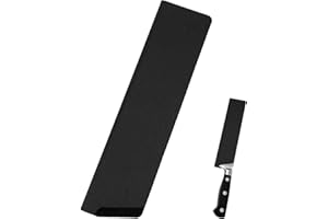 8 Inch Knife Sheath, Black ABS Chef Knife Cover Edge Guards with Felt Lining Universal Protector for 6-8 Inch Kitchen Knives 