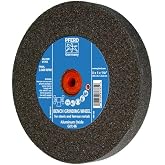 PFERD Vitrified Bench Grinding Wheel &ndash; Universal, 8" Diameter, 1" Thick, 1-1/4" Arbor, 46 Grit, Aluminum Oxide, for General Metalworking - Part 61765