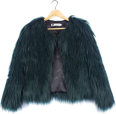 Abrigo de piel sintetica Clearance