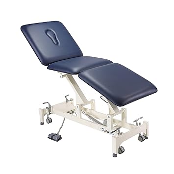 Addax Medical 3 Section Electric Treatment Couch Blue Ideal