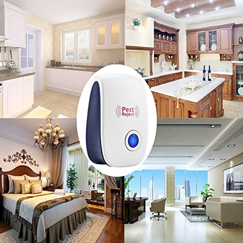 MAZU Pest Control Ultrasonic Pest Repeller - Electronic Plug In repellent indoor for insects - Mosquitoes, Spiders, Ant, Mice, Rats, Roaches, bugs, -safe,Non-toxic Eco-Friendly, & efficient (1) - Thumbnail 6