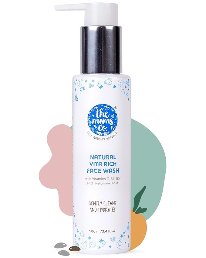 mom's company natural clay face wash