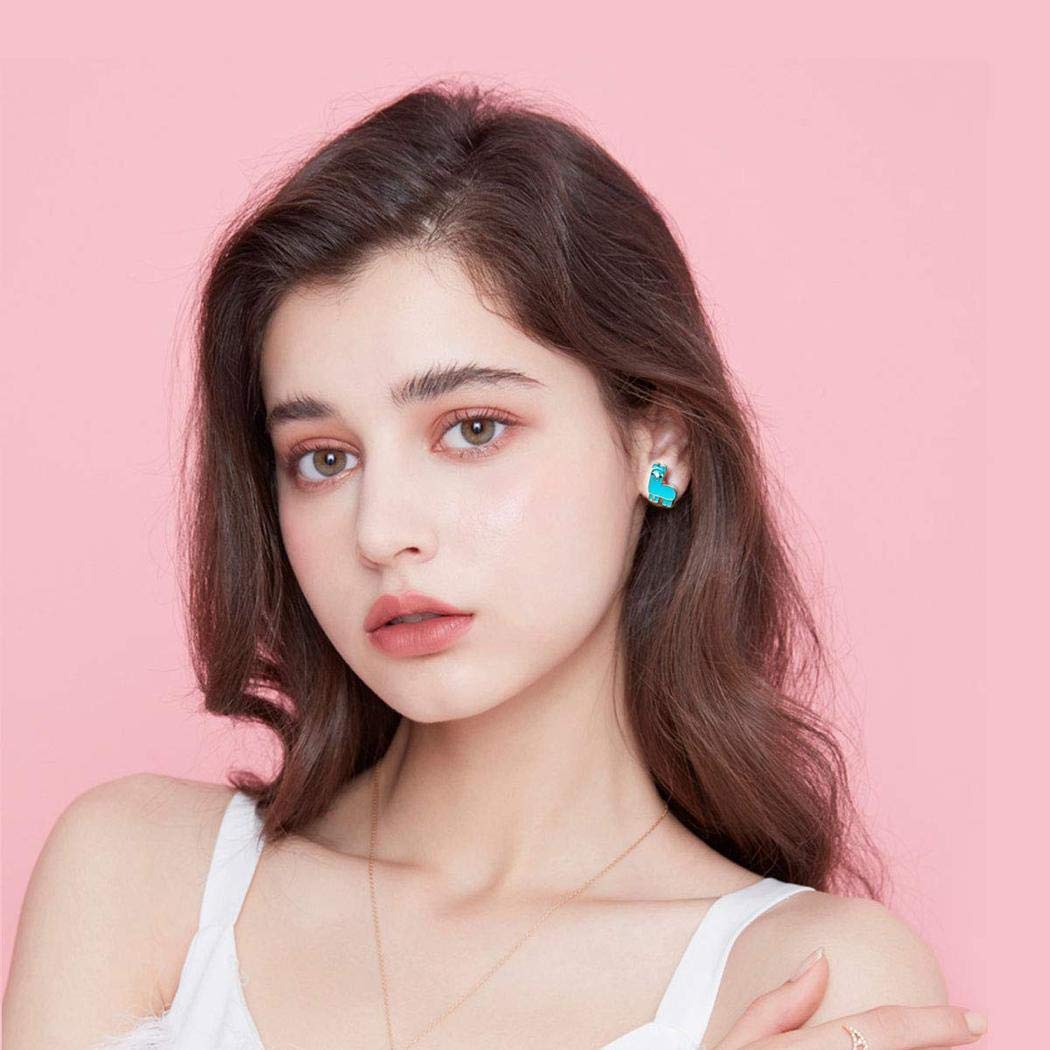 Ultrey Women 12 Pair Stud Earrings Set Fashion Cute Cartoon Animal Ear Accessories Belts