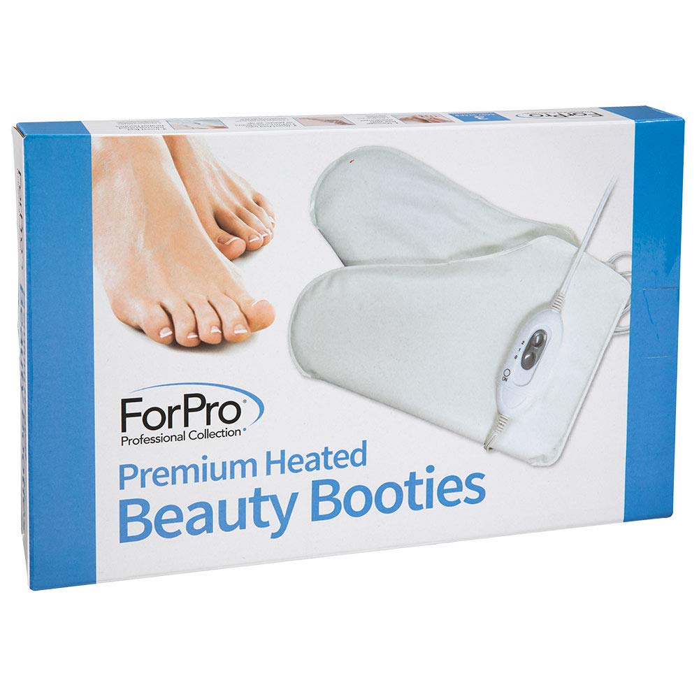 ForPro Premium Heated Beauty Booties, Two Temperature Settings, Thermal Moisturizing Foot Warmers: Beauty