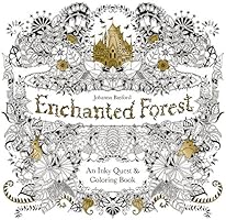 Enchanted Forest: An Inky Quest & Coloring Book