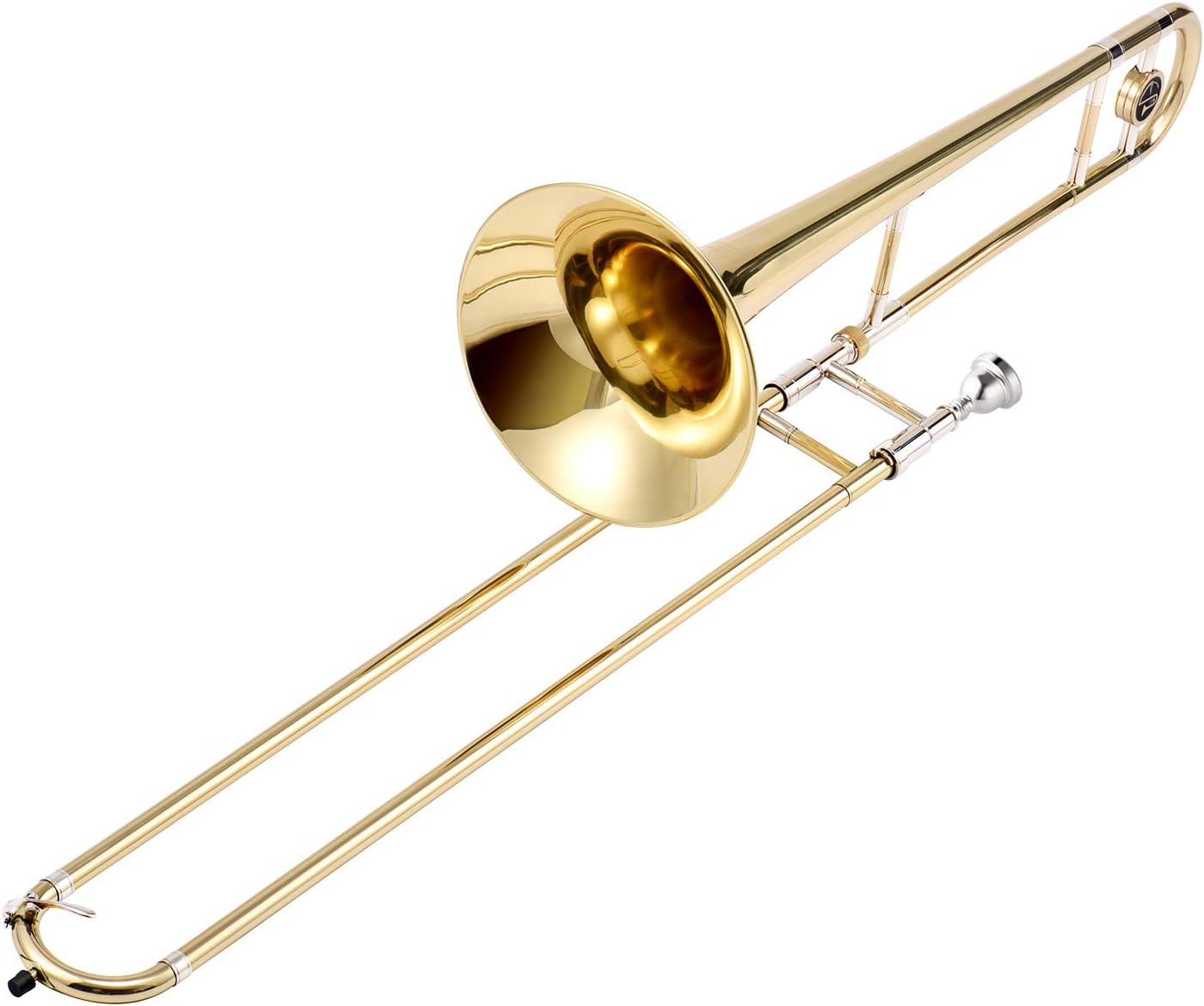 Eastar Bb Tenor Slide Trombone Brass with Hard Case Mouthpiece Cleaning Kit & Care Kit Standard Student Beginner Trombone ETB-330: Musical Instruments