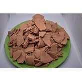SMBK Edible Red Clay Chips, 3.4oz (110gm), Ready to Eat, Natural, Unflavored, Red