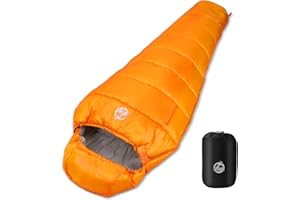 Northroad Mummy Sleeping Bag 14-59 ℉, 3 Season Warm & Cool Weather, Winter Spring Fall Lightweight Waterproof Washable Sleepi