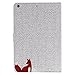 iPad Mini 3 Case,LittleMax(TM) Kickstand Faux Leather Case Smart [Auto Wake/Sleep] Wallet Case [Magnet Clasp] Flip Cover for iPad Mini 1/2/3 [Free Cleaning Cloth,Stylus Pen]-04 Red Fox