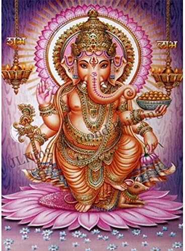 Lavenz Full Diamond embroidery Indian Ganesha image 5D DIY mosaic pattern home decor diamond painting cross stitching crafts gift