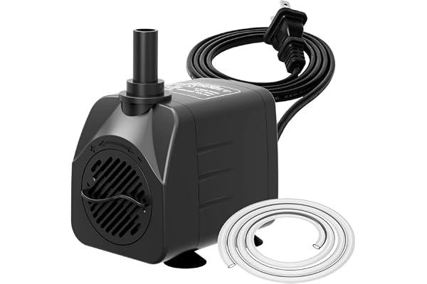 Knifel 200GPH Submersible Water Pump(750L/H,16W),Ultra Quiet Fountain Pump with 5.2ft. High Lift,Pond Pump for Fish Tank, Pon