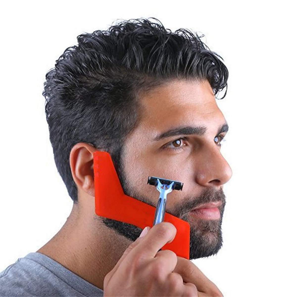 Amazon Com Beard Shaping Haircut Tool Comb Multi Liner Beard