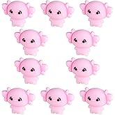 WEWAYSMILE 10Pcs 3D Axolotl Silicone Beads for Kaychain Making Animal Silicone Focal Beads for Pens Bracelets Necklace DIY Crafts Jewelry Making