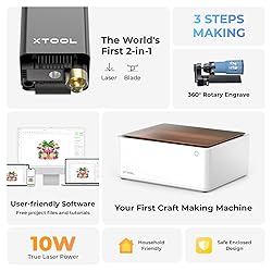 xTool M1 10W Laser Engraver with RA2, Class I Laser