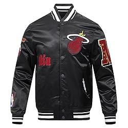 Pro Standard Mens NBA Miami Heat Old English Satin