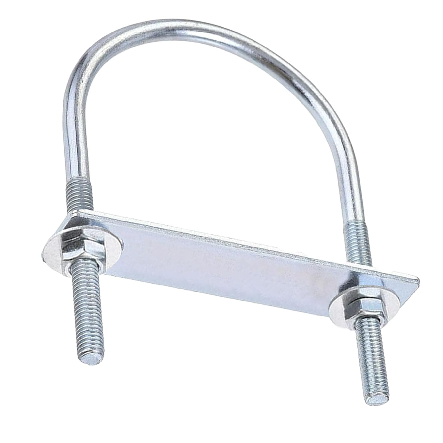 LEPEVNEY M8 Round U-Bolts, 80mm(3.15") Inner Width, 130mm Length Steel U-Bolts with Nuts Plates Washers For Building Vehicle and Ship Installations, 1 Sets M8*80 * 130