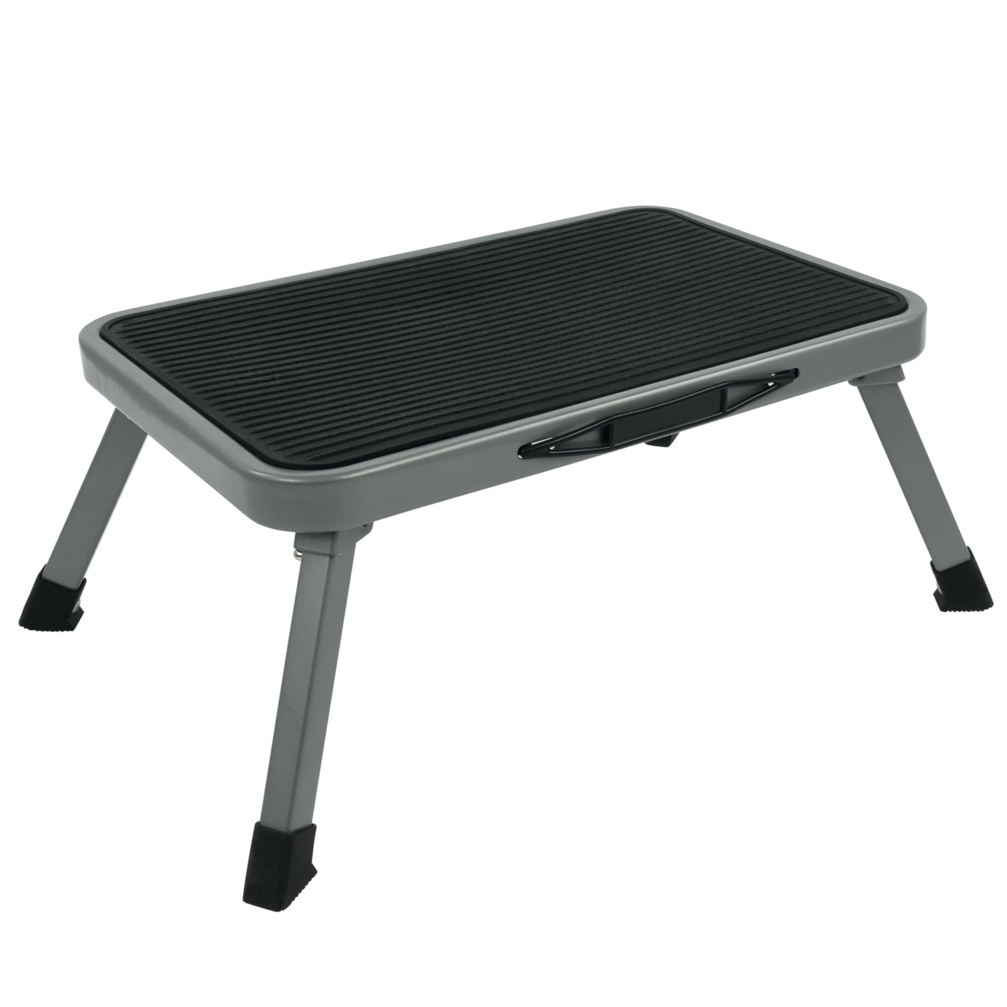 cartrend 10167 single step, foldable, for motorhomes, steps, ottoman, camping, bus, caravan, up to 150 kg, 47 x 26 cm, height: 17 cm
