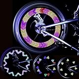 GOWEII 2 Pack Spoke Light Colorful Bright LED Bicycle Spoke Lights Bike Wheels Decoration