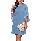 RUMIA Womens Cocktail Dresses Flutter Sleeve Wedding Guest Dresses