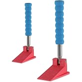 Remedic Long Handle Door Stopper Set of 2 &ndash; No-Bend Non-Slip Wedge | Extendable handle helps place and remove wedges without bending. Non-slip grip for all floor types.