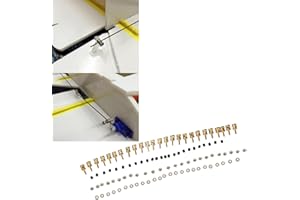 SHYEKYO RC Model Push Rod Connector, Stable Performance Pushrod Linkage Stopper Brass Quick Adjuster for Airplane for Boat(2.0mm/0.08in)