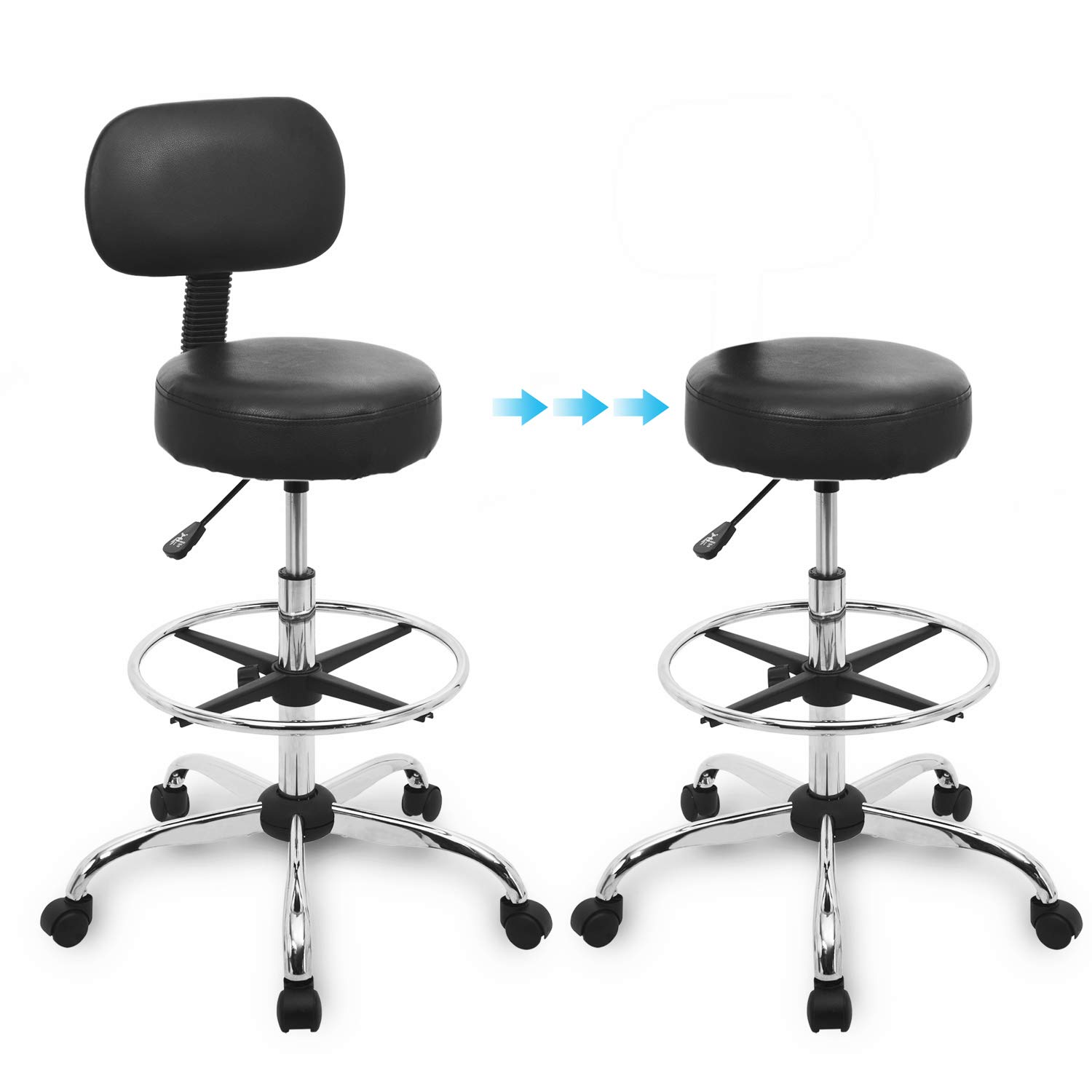 work pro shop adjustable swivel stool